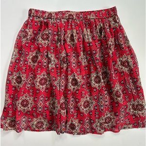 🌟Hollister Boho Pattern Mini Skirt